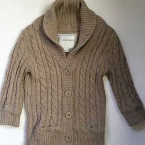 American Eagle Vintage Y2k Preppy Cable Knit Button Up Cardigan Sweater